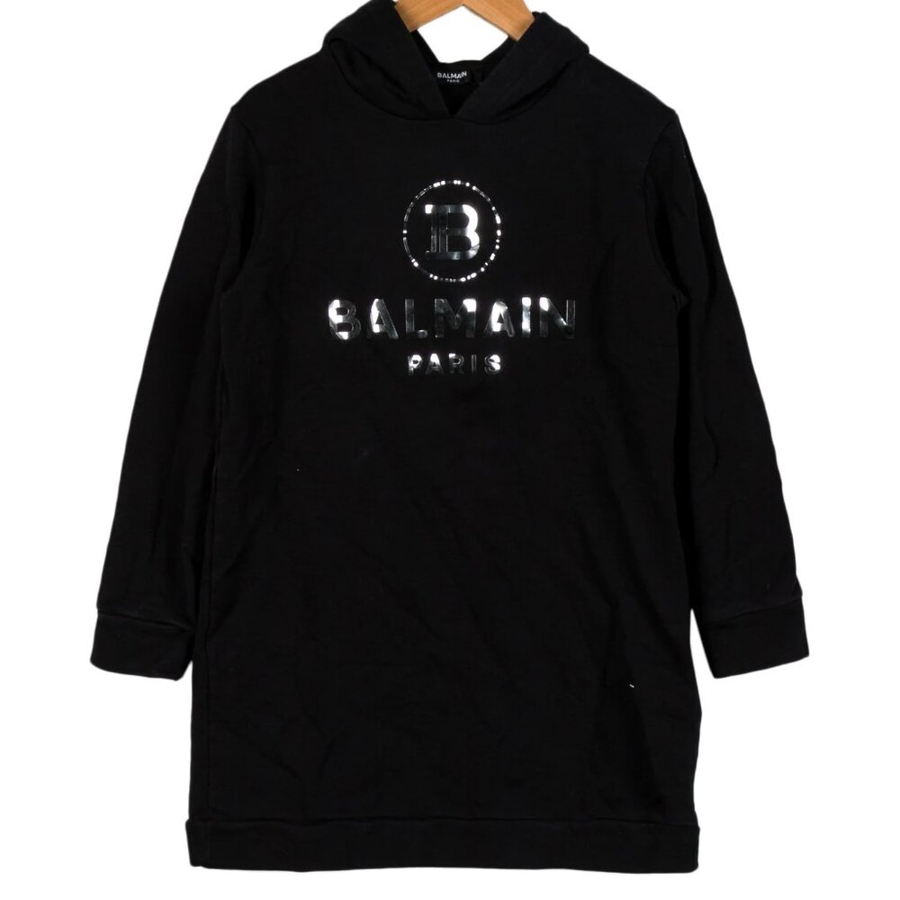 Balmain Balmain Girls Cotton Logo Hoodie